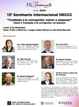 Cartel del Panel: Combate a la corrupción: Un balance" Cartel del Panel: Combate a la corrupción: Un balance"