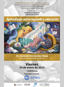 Cartel de la conferencia: Aprendizaje autorregulado y educación Cartel de la conferencia: Aprendizaje autorregulado y educación