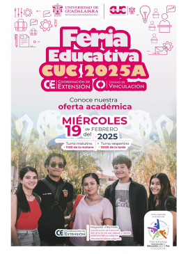 Cartel de la Feria Educativa CUC 2025A Cartel de la Feria Educativa CUC 2025A
