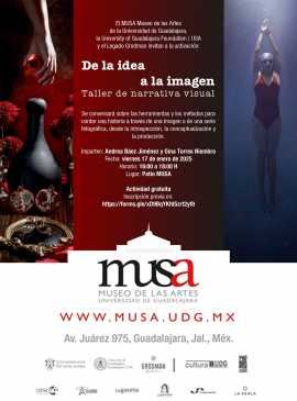 Cartel del Taller de narrativa visual: De la idea a la imagen Cartel del Taller de narrativa visual: De la idea a la imagen