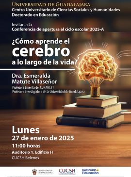 Cartel de la Conferencia: ¿Cómo aprende el cerebro a lo largo de la vida? Cartel de la Conferencia: ¿Cómo aprende el cerebro a lo largo de la vida?