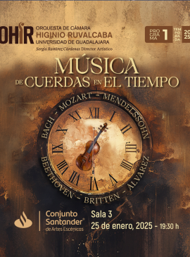 Cartel de OHIR programa 1: Música de cuerdas en el tiempo Cartel de OHIR programa 1: Música de cuerdas en el tiempo