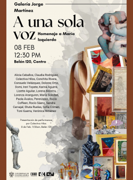 Cartel de la Exposición: A una sola voz. Homenaje a María Izquierdo Cartel de la Exposición: A una sola voz. Homenaje a María Izquierdo