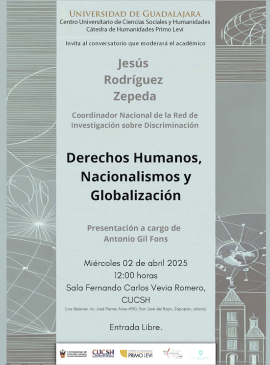 Cartel del Conversatorio: Derechos Humanos, Nacionalismos y Globalización
