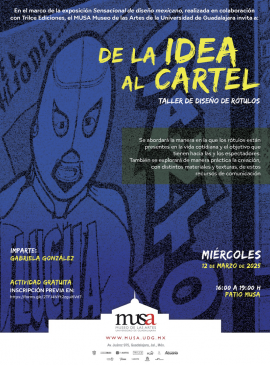 Cartel De la idea al cartel. Taller de diseño de rótulos Cartel De la idea al cartel. Taller de diseño de rótulos