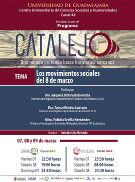 Cartel del Programa Catalejo: "Los movimientos sociales del 8 de marzo" Cartel del Programa Catalejo: "Los movimientos sociales del 8 de marzo"