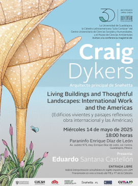 Cartel de la Cátedra Latinoamericana Julio Cortázar con Craig Dykers, arquitecto principal de Snøhetta Cartel de la Cátedra Latinoamericana Julio Cortázar con Craig Dykers, arquitecto principal de Snøhetta