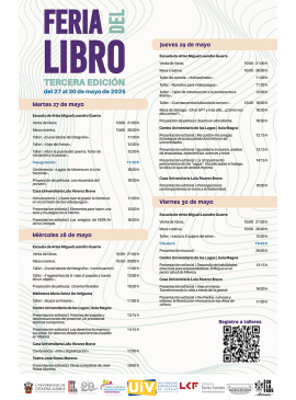 Cartel de la III Feria del Libro en CULagos Cartel de la III Feria del Libro en CULagos