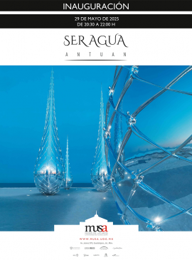 Cartel de la Inauguración de la exposición: Ser agua