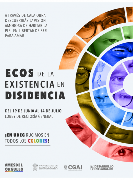 Cartel de la Exposición: Ecos de la existencia en disidencia Cartel de la Exposición: Ecos de la existencia en disidencia