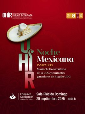 Cartel de OHIR programa 8 | Noche mexicana