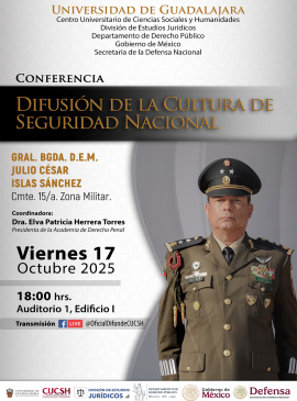 Cartel de la Conferencia: Difusión de la cultura de seguridad nacional