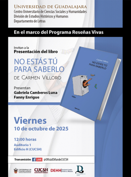Cartel de la Presentación del libro: No estás tú para saberlo Cartel de la Presentación del libro: No estás tú para saberlo