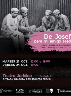 Cartel de la Puesta en escena: De Josef, para mi amigo Fred Cartel de la Puesta en escena: De Josef, para mi amigo Fred