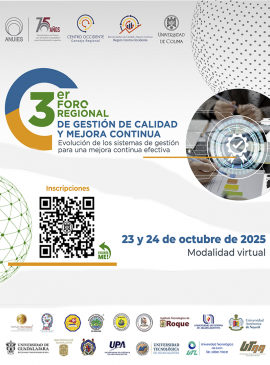 Cartel del 3er Foro Regional de la Red de Gestión de Calidad y Mejora Continua Cartel del 3er Foro Regional de la Red de Gestión de Calidad y Mejora Continua
