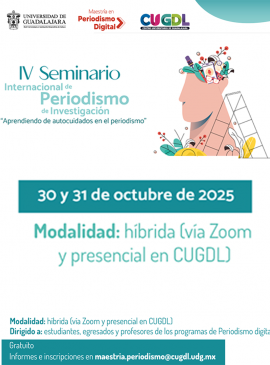 Cartel del IV Seminario Internacional de Periodismo de Investigación