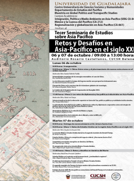 Cartel del Tercer Seminario de Estudios sobre Asia Pacífico