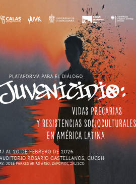 Cartel de la Plataforma para el diálogo: "Juvenicidio: Vidas precarias y resistencias socioculturales en América Latina"
