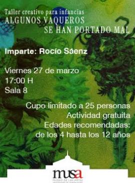 Cartel del Taller creativo para infancias: Algunos vaqueros se han portado mal