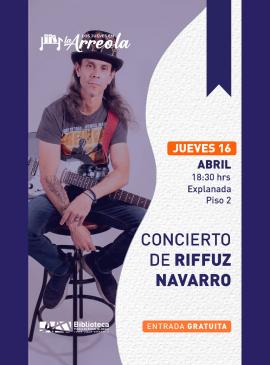 Cartel del Concierto de Riffuz Navarro