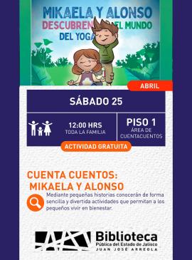 Cartel del Cuenta cuentos: Mikaela y Alonso