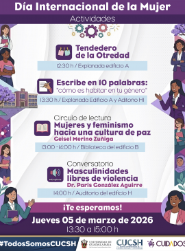 Cartel del Día Internacional de la Mujer en el CUCSH
