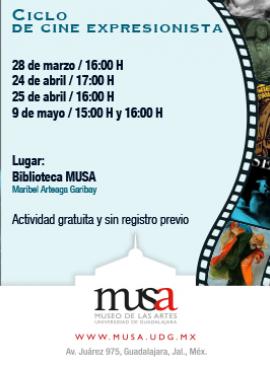 Cartel del Ciclo de cine expresionista