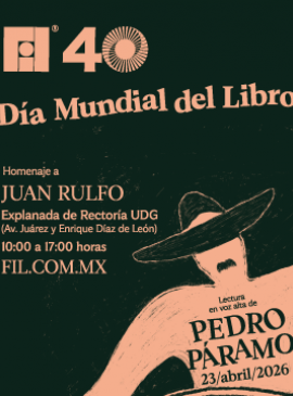 Cartel de la Lectura en voz alta de Pedro Páramo. Homenaje a Juan Rulfo