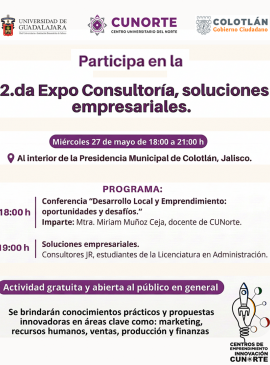 Cartel de la 2da Expo Consultoría, soluciones empresariales