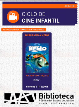 Cartel del Ciclo de Cine Infantil: Buscando a Nemo
