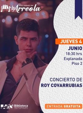 Cartel del Concierto de Roy Covarrubias