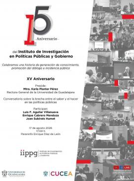 Cartel del Conversatorio "La brecha entre el saber y el hacer en las políticas públicas"