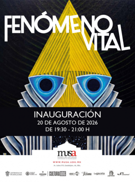 Cartel de la Inauguración de la exposición: Fenómeno vital