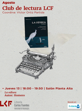 Cartel del Club de Lectura LCF  Título: La Odisea