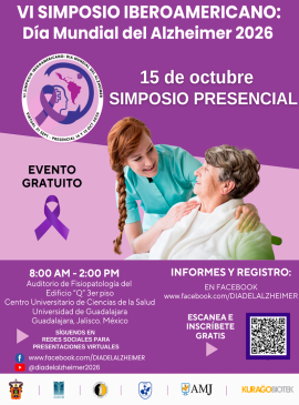 Cartel del Simposio presencial por el Día Mundial del Alzheimer