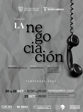 Cartel de la Obra de teatro: "La negociación”