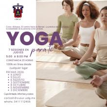 Prepara CUSur curso de yoga para combatir ansiedad, estrés y depresión
