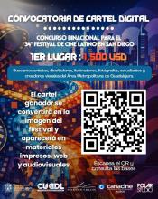 Lanzan convocatoria para diseño de cartel del Festival de Cine de San Diego 