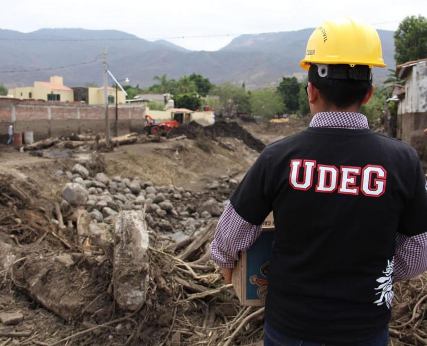 Apoya CUSur en San Gabriel con brigada emergente