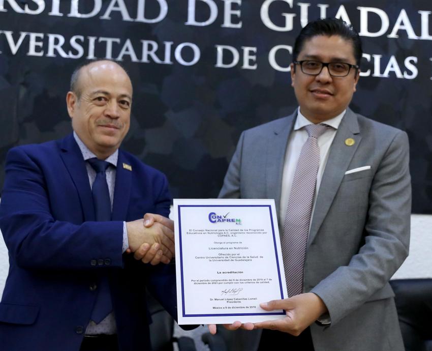 Confirma su calidad la licenciatura en Nutrición de UdeG al obtener su reacreditación nacional