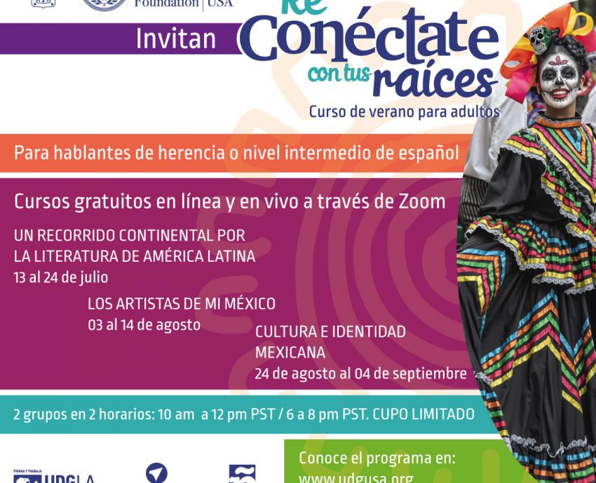 UdeG en EUA ofrecerá dosis de cultura en línea con el ciclo  “Reconéctate con tus raíces”