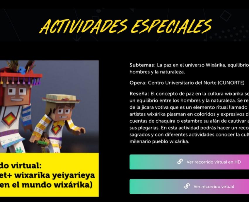 Participa CUNorte en Festival Papirolas con el recorrido virtual  “La paz en el mundo wixárika”