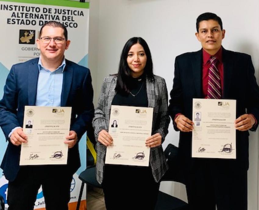 Reciben académicos del CUNorte certificación como prestadores de servicios de métodos alternos