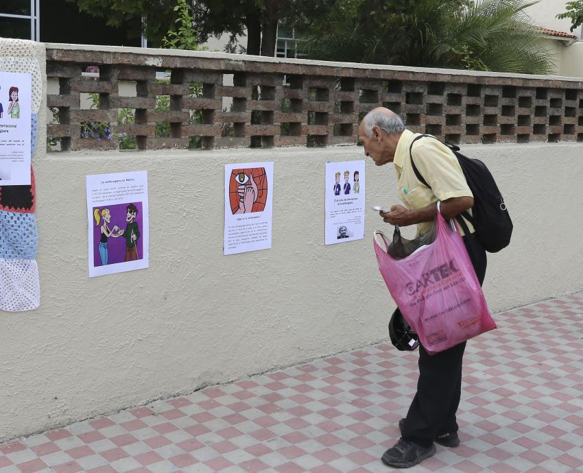 Con “grafiti tejido”, UDGVirtual concientiza sobre la sordoceguera