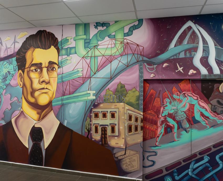 Rinden homenaje a Matute Remus con mural “El ingeniero”