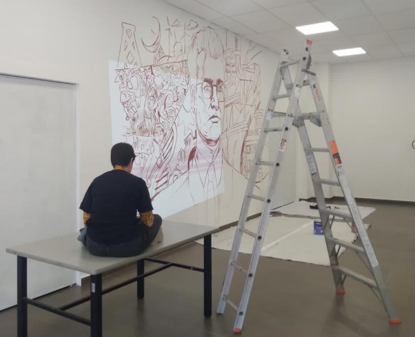 Rinden homenaje a Matute Remus con mural “El ingeniero”