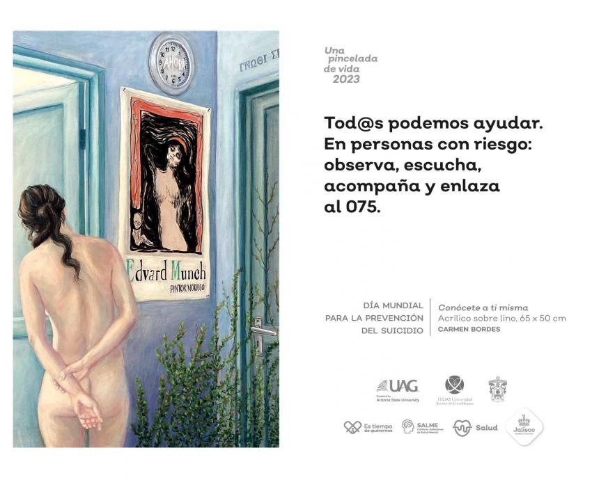 Para prevenir el suicidio promueven “Una pincelada de vida”