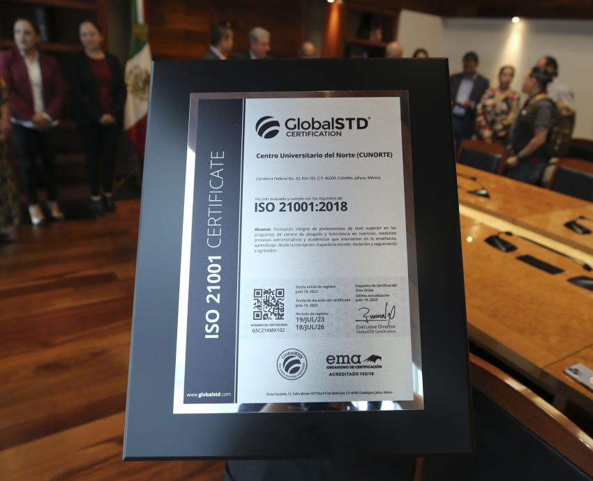 Recibe CUNorte Certificación en el Sistema de Gestión para Organizaciones Educativas ISO 21001:2018