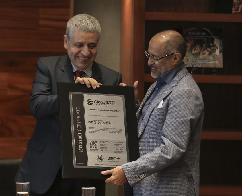 Recibe CUNorte Certificación en el Sistema de Gestión para Organizaciones Educativas ISO 21001:2018