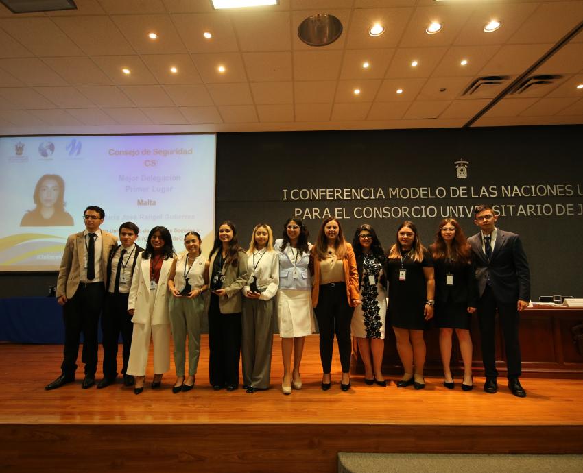 Gana UdeG primeros premios de la primera Conferencia Modelo de las Naciones Unidas para el Consorcio Universitario de Jalisco